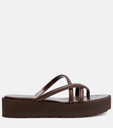 Gianvito Rossi Nadina leather platform sandals | Thumbnail 4
