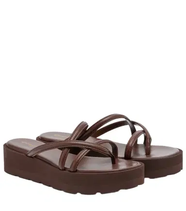 Gianvito Rossi Nadina leather platform sandals | Thumbnail 1
