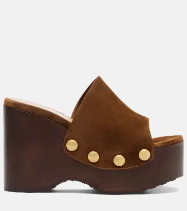 Gianvito Rossi Ardéa embellished suede wedges | Thumbnail 3 Gianvito Rossi Ardéa embellished suede wedges | Thumbnail 3