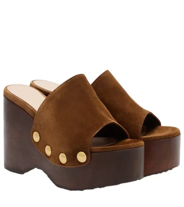 Gianvito Rossi Ardéa embellished suede wedges