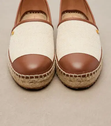 Gianvito Rossi Leather-trimmed canvas espadrilles | Thumbnail 4