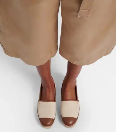 Gianvito Rossi Leather-trimmed canvas espadrilles | Thumbnail 6