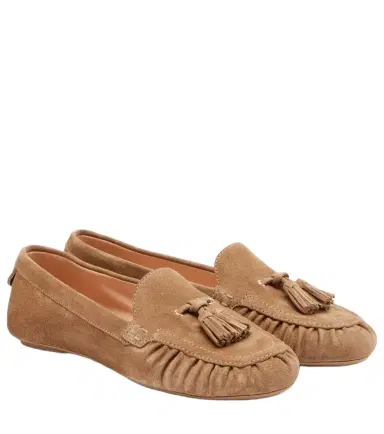 Gianvito Rossi Théa tasseled suede loafers | Thumbnail 1 Gianvito Rossi Théa tasseled suede loafers | Thumbnail 1