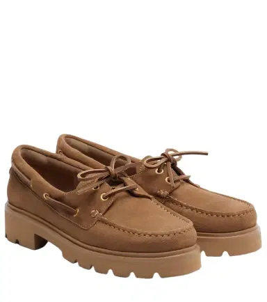 Gianvito Rossi Olonne suede boat shoes | Thumbnail 1 Gianvito Rossi Olonne suede boat shoes | Thumbnail 1
