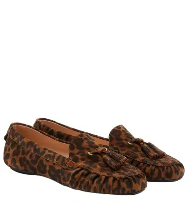 Gianvito Rossi Théa leopard-print suede loafers | Thumbnail 1 Gianvito Rossi Théa leopard-print suede loafers | Thumbnail 1