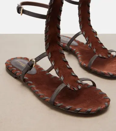 Gianvito Rossi Zaira suede and leather gladiator sandals | Thumbnail 2 Gianvito Rossi Zaira suede and leather gladiator sandals | Thumbnail 2