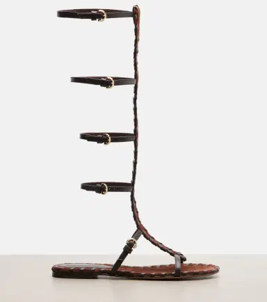 Gianvito Rossi Zaira suede and leather gladiator sandals | Thumbnail 3 Gianvito Rossi Zaira suede and leather gladiator sandals | Thumbnail 3