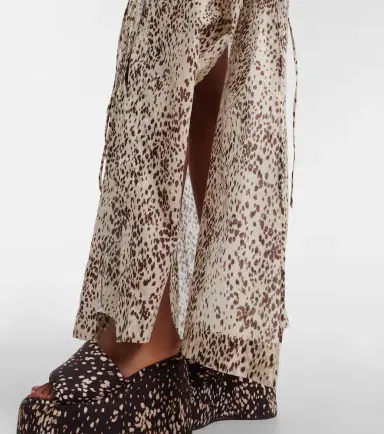 The Attico Leopard-print cotton beach cover-up | Thumbnail 3