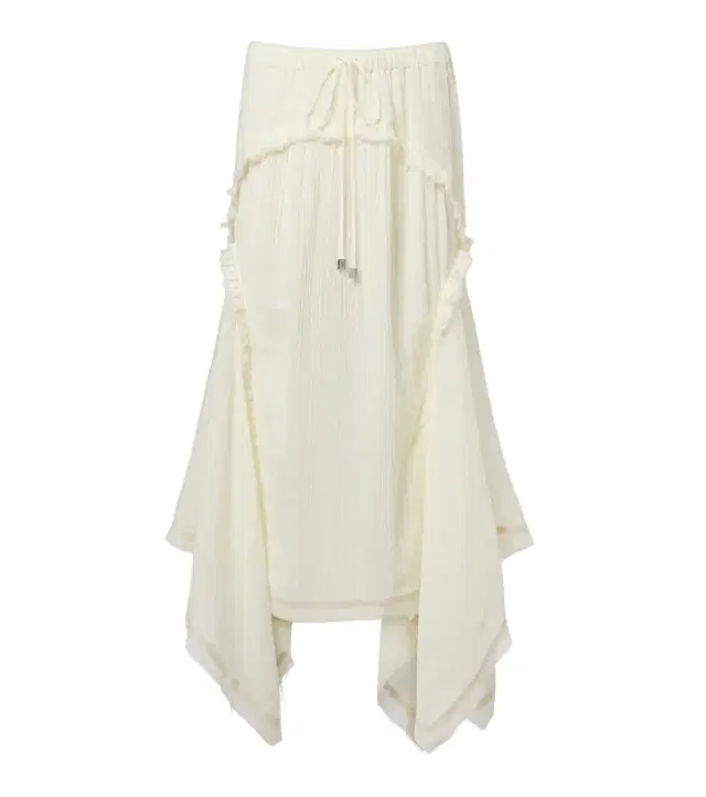 The Attico Ruffled cotton maxi skirt