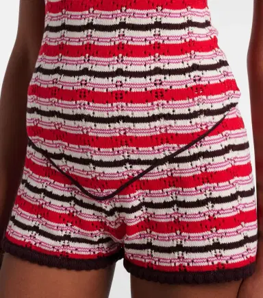 The Attico Striped crochet cotton top | Thumbnail 7