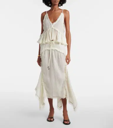The Attico Ruffled cotton camisole top | Thumbnail 2