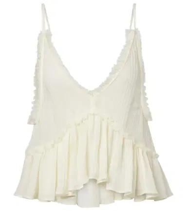 The Attico Ruffled cotton camisole top | Thumbnail 1