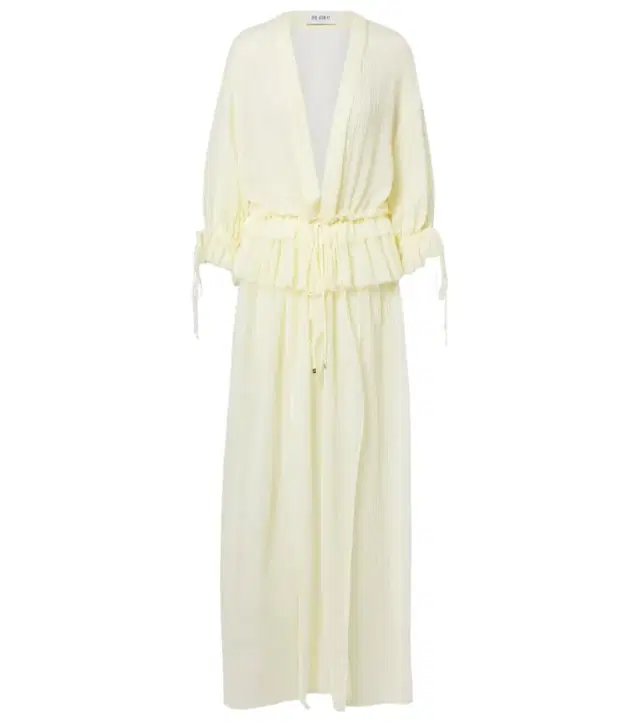 The Attico Ruffled cotton maxi dress