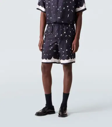 Givenchy Floral silk twill shorts | Thumbnail 3 Givenchy Floral silk twill shorts | Thumbnail 3