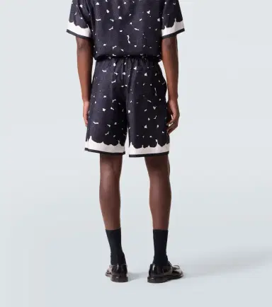 Givenchy Floral silk twill shorts | Thumbnail 5 Givenchy Floral silk twill shorts | Thumbnail 5