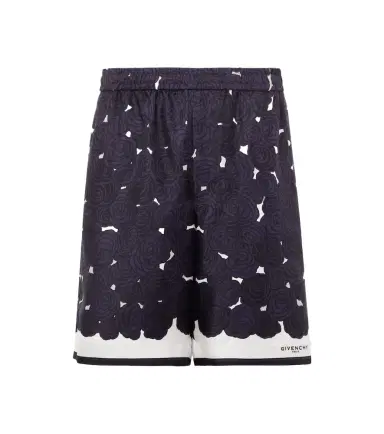 Givenchy Floral silk twill shorts | Thumbnail 1 Givenchy Floral silk twill shorts | Thumbnail 1