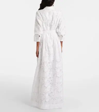 Simkhai Courtney organza jacquard gown | Thumbnail 4 Simkhai Courtney organza jacquard gown | Thumbnail 4