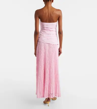 Simkhai Annalise plissé lace maxi dress | Thumbnail 2 Simkhai Annalise plissé lace maxi dress | Thumbnail 2