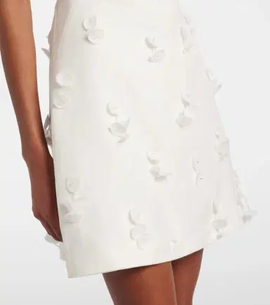 Simkhai Calinn floral-appliqué linen-blend minidress | Thumbnail 3