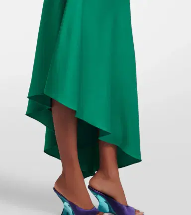 Simkhai Monica asymmetric satin midi dress | Thumbnail 3 Simkhai Monica asymmetric satin midi dress | Thumbnail 3