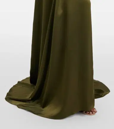 BLUMARINE Appliqué satin gown | Thumbnail 4