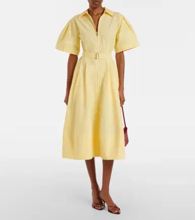Simkhai Belted cotton-blend shirt dress | Thumbnail 6 Simkhai Belted cotton-blend shirt dress | Thumbnail 6