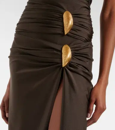 Simkhai Eiana appliqué ruched midi skirt | Thumbnail 2
