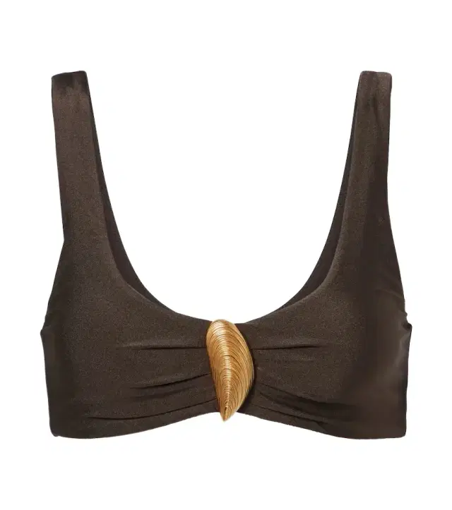 Veyra appliqué bikini top