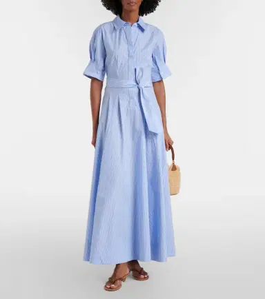 Simkhai Truman striped cotton maxi dress | Thumbnail 2