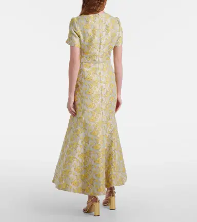 Simkhai Caraline floral jacquard cocktail dress | Thumbnail 4
