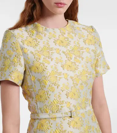 Simkhai Caraline floral jacquard cocktail dress | Thumbnail 5