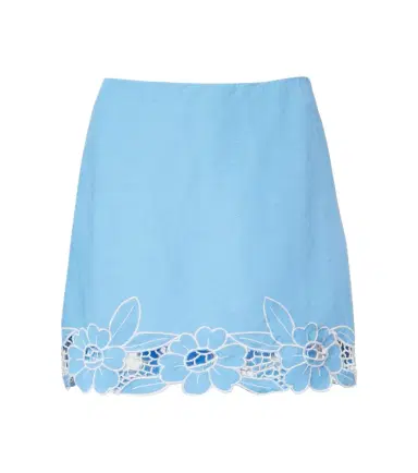 Rixo Nancye cutout linen-blend miniskirt | Thumbnail 1