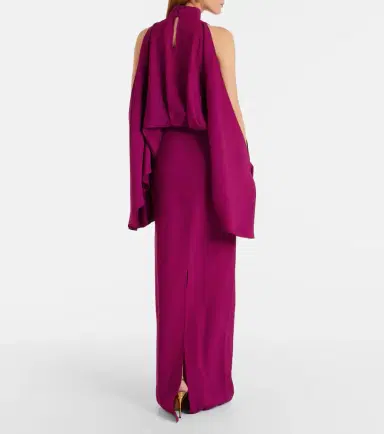 Taller Marmo Bacall draped crêpe cady gown | Thumbnail 2