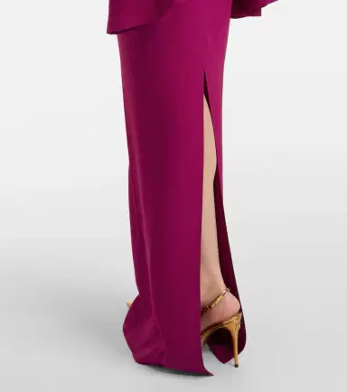 Taller Marmo Bacall draped crêpe cady gown | Thumbnail 4