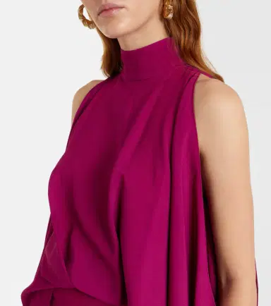 Taller Marmo Bacall draped crêpe cady gown | Thumbnail 6