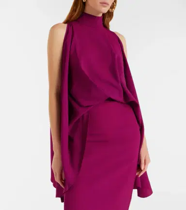 Taller Marmo Bacall draped crêpe cady gown | Thumbnail 7