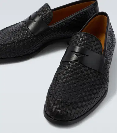 Magnanni Heracio woven leather penny loafers | Thumbnail 2