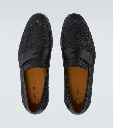 Magnanni Heracio woven leather penny loafers | Thumbnail 6