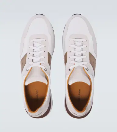 Magnanni Grafton leather-trimmed sneakers | Thumbnail 2