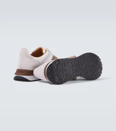 Magnanni Grafton leather-trimmed sneakers | Thumbnail 3