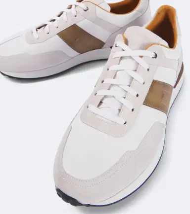 Magnanni Grafton leather-trimmed sneakers | Thumbnail 4