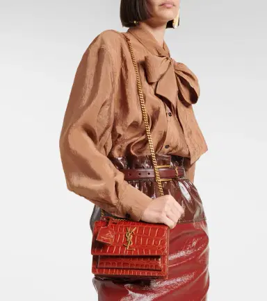 Saint Laurent Sunset Small leather crossbody bag | Thumbnail 5