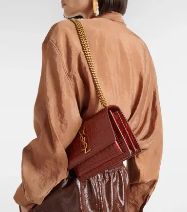 Saint Laurent Sunset Small leather crossbody bag | Thumbnail 6