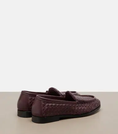 Bottega Veneta Silenzio Intrecciato leather loafers | Thumbnail 2