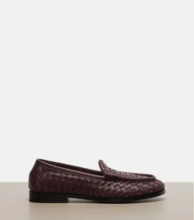 Bottega Veneta Silenzio Intrecciato leather loafers | Thumbnail 3