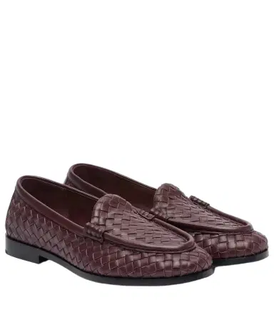 Bottega Veneta Silenzio Intrecciato leather loafers | Thumbnail 1