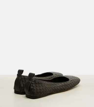 Bottega Veneta Charlotte Intrecciato leather ballet flats | Thumbnail 3