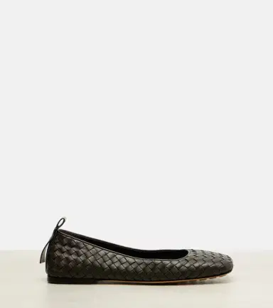 Bottega Veneta Charlotte Intrecciato leather ballet flats | Thumbnail 4