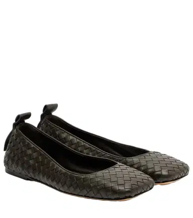 Bottega Veneta Charlotte Intrecciato leather ballet flats | Thumbnail 1