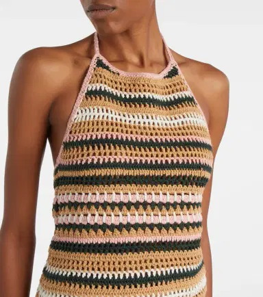 The Upside Crochet halterneck cotton top | Thumbnail 3